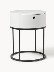Mesa de cabeceira redonda com gaveta Polo