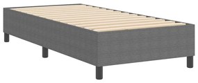 Cama Box Spring Cinza Claro 90x200 cm Tecido Cotelê