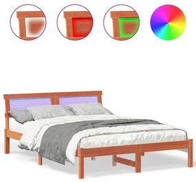 Estrutura da Cama Castanho-mel 120 x 200 cm
