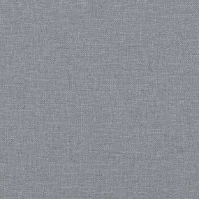 2 pcs conjunto de sofás com almofadas tecido cinzento-claro