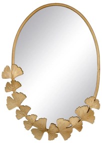 Espelho de Parede 34 X 4 X 42 cm Dourado Metal