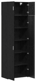 Gabinete de Armazenamento vidaXL Carvalho Preto 70x42.5x225 cm Madeira