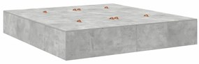 Estrado de Cama Cinza Concreto 180x200 cm