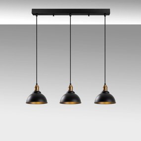 Candeeiro de Teto Varzan – Preto Antigo – 70 x 21 x 117 cm