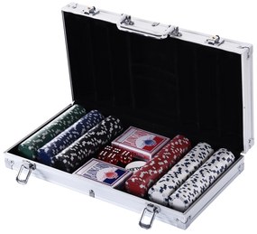 Conjunto de Fichas de Poker com Caixa de Alumínio