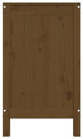 Caixa p/ roupa 88,5x44x76 cm madeira pinho maciça castanho mel
