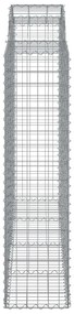 Cestos gabião arqueados 9pcs 200x50x160/180cm ferro galvanizado