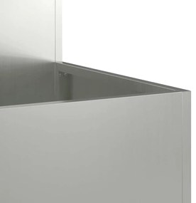 Jardineira vidaXL 100x100x48 cm em Aço Galvanizado