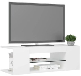 Móvel de TV Yoki com Luzes LED - Branco - Design Moderno