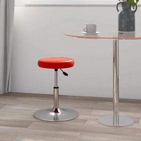 vidaXL Banco de bar couro artificial vermelho