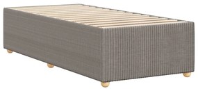 Estrutura cama sem colchão 90x200 cm tecido cinza-acastanhado