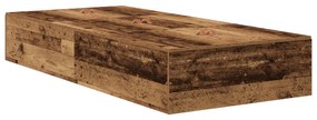 Cama de Armazenamento Madeira Velha 75x190 cm