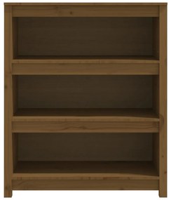 Estante 80x35x97 cm madeira de pinho maciça castanho mel
