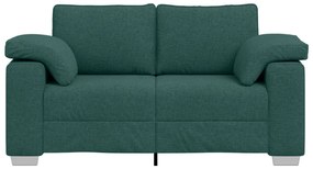 Sofá-Casal VidaXL Verde Escuro 120 cm em Tecido