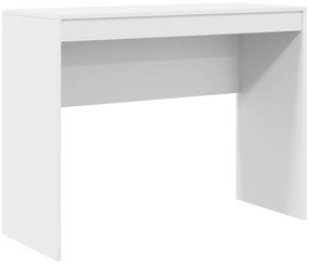 Mesa com Armazenamento Branca de Madeira Ingenheirada