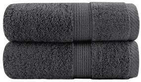 Toalhas de bidé premium SOLUND 2pcs 30x50 cm 600 gsm antracite