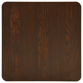 Mesa bistrô 50x50x107 cm cor madeira de freixo escura
