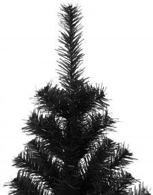 Árvore de Natal artificial com suporte 240 cm PVC preto