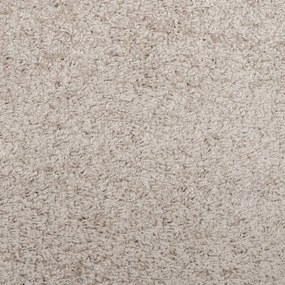 Tapete shaggy de pelo alto PAMPLONA 60x110 cm bege