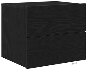 Guarda-roupa de cabeceira vidaXL com LED Montado na parede Carvalho Pr