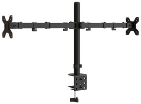 Suporte duplo para monitor VESA 75/100 mm aço preto