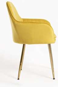 Pack 2 Cadeiras Chic Golden - Amarelo