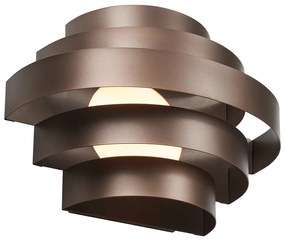 Candeeiro de parede moderno bronze incluindo LED com 3 níveis de regulação - Lines Moderno