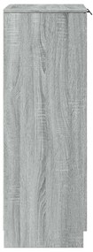 Sapateira 59x35x100 cm derivados de madeira sonoma cinza