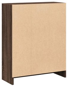 Estante 60x24x76 cm derivados de madeira carvalho castanho