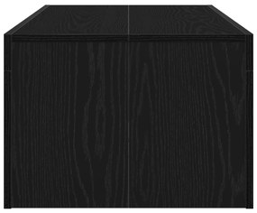 Mesa de Centro vidaXL Preto Carvalho 102x50x35 cm Madeira Engenheirada
