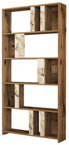 Estante Lima – Nogueira e Branco – 90 cm x 180 cm x 20 cm