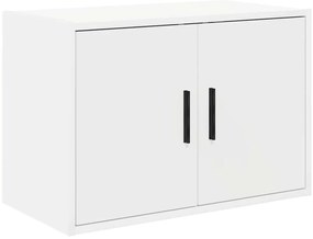 Armários de garagem 6 pcs derivados de madeira branco