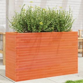 vidaXL Vaso/floreira de jardim 110x40x68,5 pinho maciço castanho mel