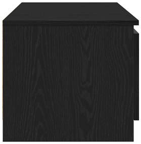Móvel de TV 140x40x36 cm derivados de madeira carvalho preto