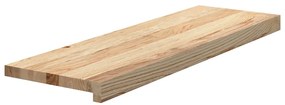 Tapetes de escada 4 pcs 80x30x2 cm carvalho maciço não tratado