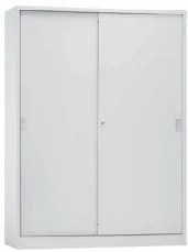 Armário de Escritório com Portas de Correr 1540x1200x420mm Cinza - Cartesius