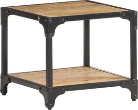vidaXL Mesa de centro 40x40x36 cm madeira de mangueira áspera maciça