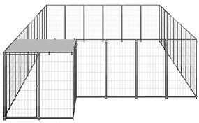 Canil 19,36 m² aço preto