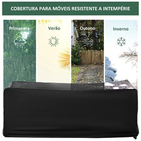 Outsunny Capa Protetora para Móveis de Jardim 154x94x66cm Cobertura de