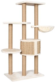 Árvore para gatos c/ postes arranhadores 126 cm erva marinha