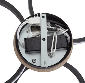 Plafon em madeira com LED regulável em 3 níveis 3 luzes - Navara