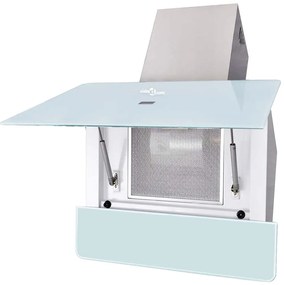 Exaustor 600 mm vidro temperado branco