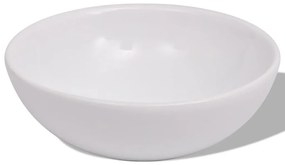 Conjunto móveis casa de banho 4 pcs com bacia e torneira, bege