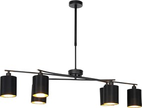 Candeeiro de suspensão inteligente preto ajustável incl. 6 Wifi B35 - Lofty