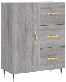 Armário alto 69,5x34x180 cm derivados de madeira sonoma cinza