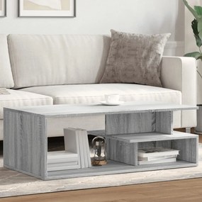 Mesa de centro 102x55x35 cm derivados madeira cinzento sonoma