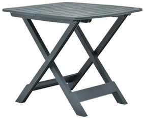 Mesa de jardim dobrável 79x72x70 cm plástico verde
