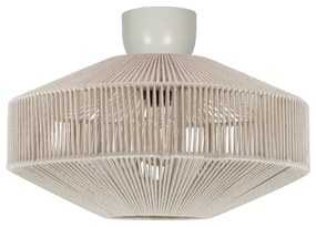 Japandi plafondlamp bruin met touw - Svea Japandi