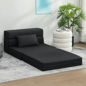 Poltrona chão convertível de 1 lugar, poltrona-cama dobrável, almofada incluída, para convidados, sala de estar, espaços pequenos, capacidade de 120 k
