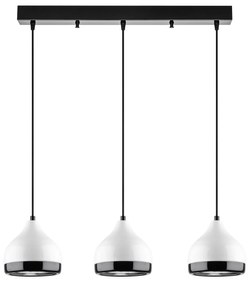 Candeeiro de Teto Yildo – Branco – Diâmetro 90 cm, Altura 25-111 cm